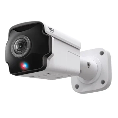 VIGI 8MP IR Panoramic Bullet Network Camera; 180° Panorama View with Huge Vision 4K (8MP) Ultra HD and IR Range Up to 65.62 ft (20 m)*1 Red-Blue Warning Lights with Stronger Deterrence People & Vehicle Analytics*2 Human & Vehicle Classification Smart