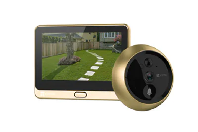 Vizor Wireless EZVIZ,CS-DP2C-A0-6E2WPFBS;1/3" Progressive Scan CMOS, 2.0 mm @ F2.2, visual angle (diagonal):155°,ICR infrared filter,Max. 5 m, 1080p / 2MP, 15fps, PIR angle 110°, Max. 5m (20 ft), MicroSD card(max. 256 GB)， Built-in high sensitivity m