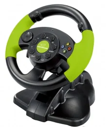 Volan cu pedale Esperanza High Octane EG104 XBOX 360 PS3 PC USB Negru/Verde "EG104"