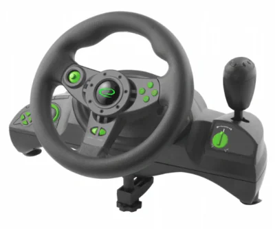 Volan cu pedale Esperanza Nitro EGW102 PC/PS3 Usb Negru/Verde "EGW102"