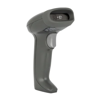 Voyager USB Kit: Tethered, General Duty, 1D/2D, Standard Range, Black Scanner 1350G-2, USB Cable, Stand, EU.