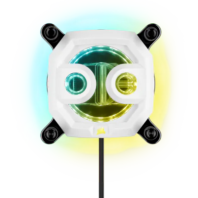 WATER block CORSAIR, Hydro X Series XC7 RGB, Compatibil socket LGA 1200/115x si AM4, iluminare RGB, alb, 1200/AM4, "CX-9010007-WW"