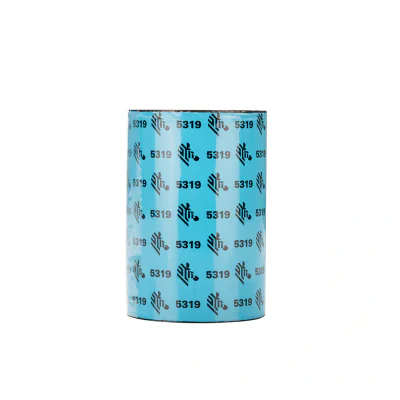 Wax Ribbon, 57mmx74m (2.2inx242ft), 5319; Performance, 12mm (0.5in) core, 12/box