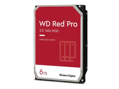 WD HDD NAS WD Red Pro, 6TB, 7200 RPM, 256MB, Serial ATA