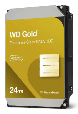 Western Digital Gold WD242KRYZ. HDD capacity: 24 TB, HDD speed: 7200 RPM, Storage drive buffer size: 512 MB, HDD size: 3.5", Interface: Serial ATA III