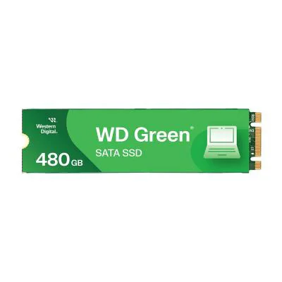 SSD WD Green 480GB SATA, M.2 2280, Read: 545 MBps "WDS480G3G0B-00BJF0"