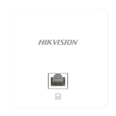 Wi-Fi 5 1200M In-Wall Access Point Hikvision DS-3WAP521-SI 2 Gigabit LAN Ports with 1 PoE Input 802.11ac Wave 2 1167 Mbps 86 mm Wall Junction Box for Easy Installation 50+ Concurrent User Connections Auto RF Optimization Support Intelligent Fast Roam