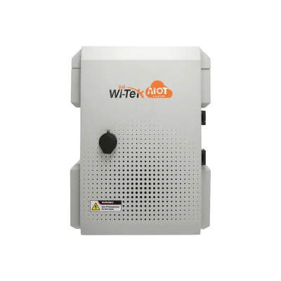 WI-IOTBOX01 - Cutie IoT pentru utilizare in exterior cu protectie IP65 si IK10. 300x400x206.5mm. Seturi incluse pentru montare pe perete si pe stâlp. Într
