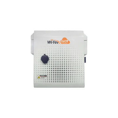 WI-IOTBOXMINI - Cutie IoT pentru utilizare in exterior cu protectie IP65 si IK10. 300x300x206.5mm. Seturi incluse pentru montare pe perete si pe stâlp. Într