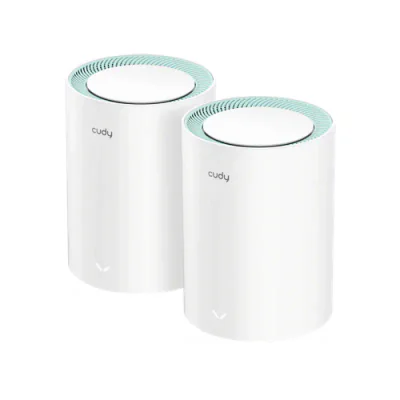 WiFi range extender Cudy M1500 (2 pcs.), WiFi standard: WiFi 6, Ports: 3 x Gigabit RJ45, Speed 5GHz: 1201 Mbps