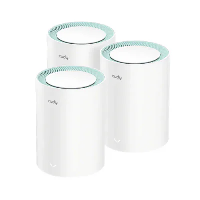 WiFi range extender Cudy M1500 (3 pcs.), WiFi standard: WiFi 6, Ports: 3 x Gigabit RJ45, Speed 5GHz: 1201 Mbps