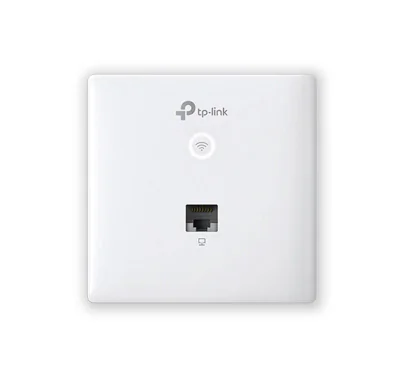 Wireless Access Point TP-Link EAP230-WALL, 1× 10/100/1000 Mbps Ethernet Port, 802.3af/802.3at PoE, 2 Dual-Band Antennas, 2.4 GHz: 2× 4 dBi, 5 GHz: 2× 3.6 dBi, Mounting: Wall Plate Mounting, Wireless Standards: IEEE 802.11n/g/b/ac, 5 GHz: 867 Mbps, 2.