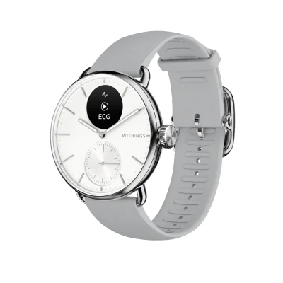 Withings Scanwatch 2 / 38mm (Activity, Sleep Tracker, ECG, Temperature, SPO2 / Stainless steel, fkm wristband, sapphire glass) - Black