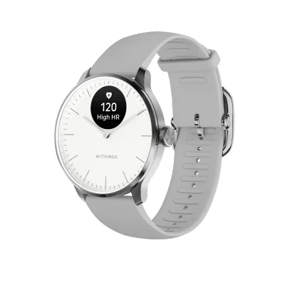 Withings Scanwatch Light / 37mm  (Activity, Sleep Tracker / Stainless steel, fkm wristband, sapphire glass) - Sand