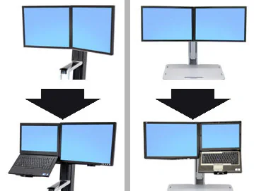 WORKFIT CONVERT-LCD+LAPTOP/KIT FROM DUAL DISPLAYS