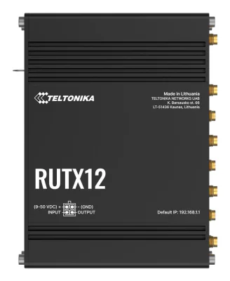 TELTONIKA NETWORKS RUTX12 DUAL SIM DUAL 4G/LTE Bluetooth router eSIM version
