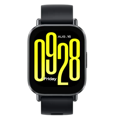 Xiaomi Redmi Watch 5 Active. Display diagonal: 5.08 cm (2"), Display technology: LCD, Display resolution: 320 x 385 pixels, Touchscreen. Battery capacity: 470 mAh. Weight: 42.2 g. Band material: Thermoplastic polyurethane (TPU), Band colour: Black