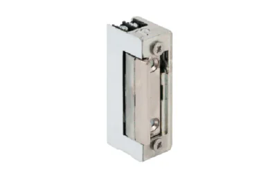 Yala electromagnetica incastrabila Alimentare: 8-12 Vca/cc, 700mA Actionare: impuls Inchisa fara alimentare (fail secure) Alte caracteristici: memorie mecanica, limba ajustabila, simetrica, reversibila, buton de deblocare Tempertatura:  -15°C ~ 40°C 