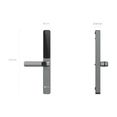 YALA ELECTRONICA EZVIZ DL06 PRO, Comunicare: 2.4GHz Wi-Fi, Bluetooth Putere de lucru: 1,450 mAh Baterie reincarcabila Lithium Temp de functionare: -25 °C to 70 °C (14 °F to 131 °F), Dimensiuni: Corp:  53.5 × 22.5 × 13.5 mm, Magnet 32.0 × 10.5 × 13.5 