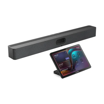 Yealink MeetingBar A50-031, Group video conferencing system, 4K Ultra HD, 60 fps, 8x, Android 13, Black