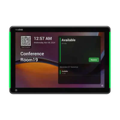Yealink RoomPanel Plus E2, 25.6 cm (10.1"), 1280 x 800 pixels, LCD, 90°, 1000:1, Capacitive