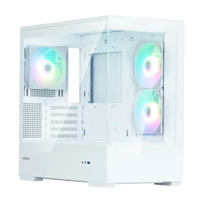 Zalman P30 White V2, Mini Tower, PC, White, micro ATX, Mini-ITX, Plastic, Steel, Tempered glass, Multi