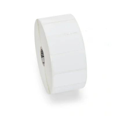 Zebra 3010744, White, Self-adhesive printer label, Paper, Thermal transfer, Permanent, Universal