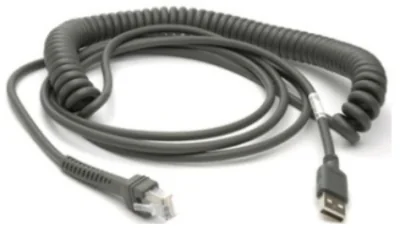 Zebra CBA-U29-C15ZBR, 4.57 m, USB A, USB 2.0, Black