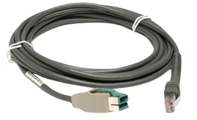 Zebra CBA-U35-S15ZBR, USB cable, Black, Straight, Straight, 4.57 m, Zebra