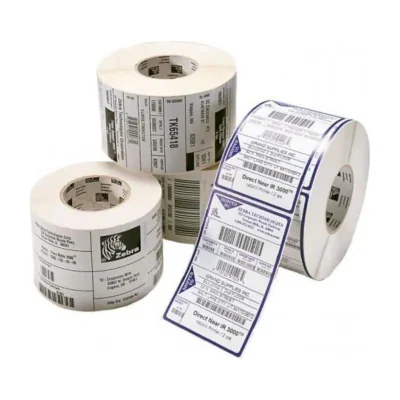 Zebra LAB-RL-TT-SYN-50.8X9.5MM, White, Self-adhesive printer label, Thermal transfer, Acrylic, Permanent, 5.08 cm