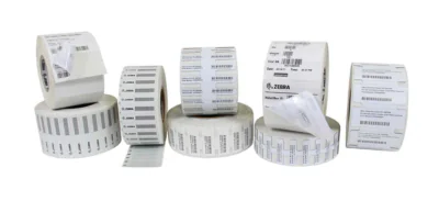 Zebra Smartrac Belt Inlay RFID Label, White, Self-adhesive printer label, Paper, Thermal transfer, Permanent, Universal