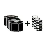 Zebra Z-Select 2000T, White, Self-adhesive printer label, Die-cut label, Roll, Paper, Thermal transfer
