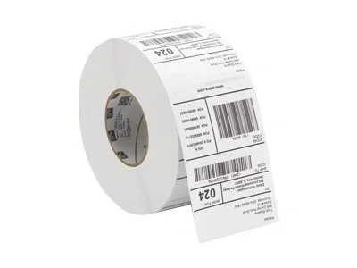 Zebra ZIPRD3017411, White, Paper, Thermal transfer, Permanent, 10.2 cm, 15.2 cm