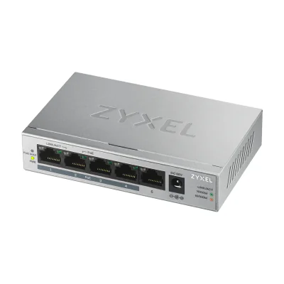 Zyxel GS1005HP, Unmanaged, Gigabit Ethernet (10/100/1000), Full duplex, Power over Ethernet (PoE)