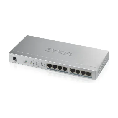 Zyxel GS1008HP, Unmanaged, Gigabit Ethernet (10/100/1000), Power over Ethernet (PoE)