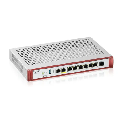 Zyxel USG Flex 100HP, 3 Gbit/s, 750 Mbit/s, 1500 Mbit/s, 550382.5753 h, IKEv2, IPSec, SSL, Wired