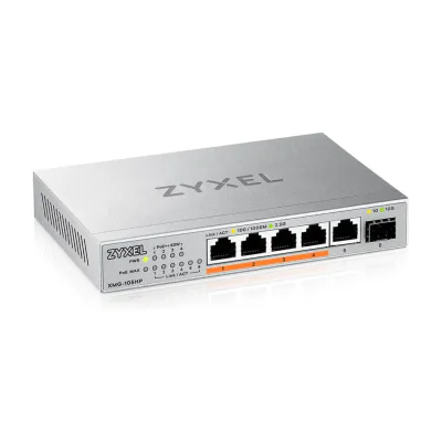 Zyxel XMG-105HP, Unmanaged, 2.5G Ethernet (100/1000/2500), Power over Ethernet (PoE)